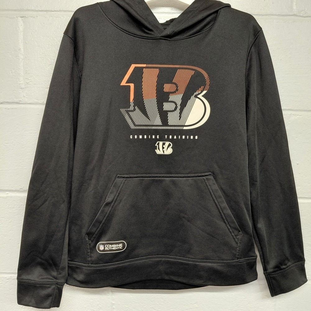 Cincinnati Bengals Combine Training Hoodie Size YOUTH‎ LARGE NFL Team Apparel
